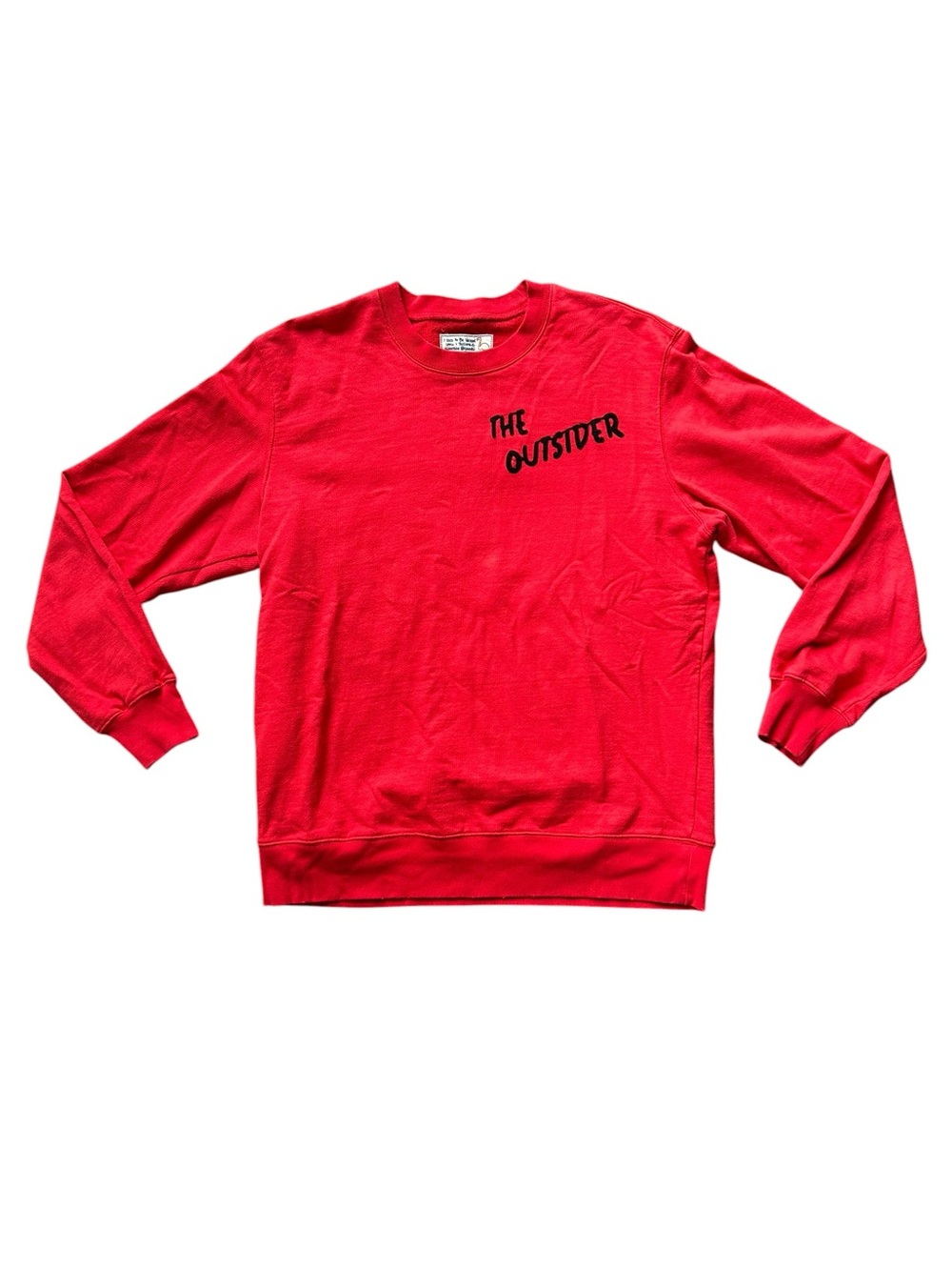 Free People x Sandrine Rose Oversized Large Red crewneck sweatshirt The Outsider